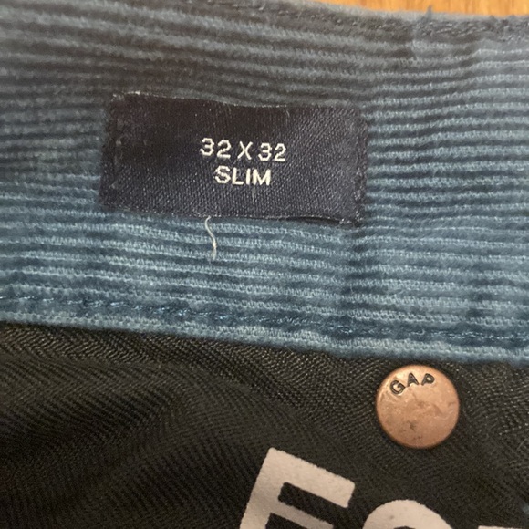 blue GAP corduroy trousers in good condition, size 32 x 32 - Picture 4 of 4